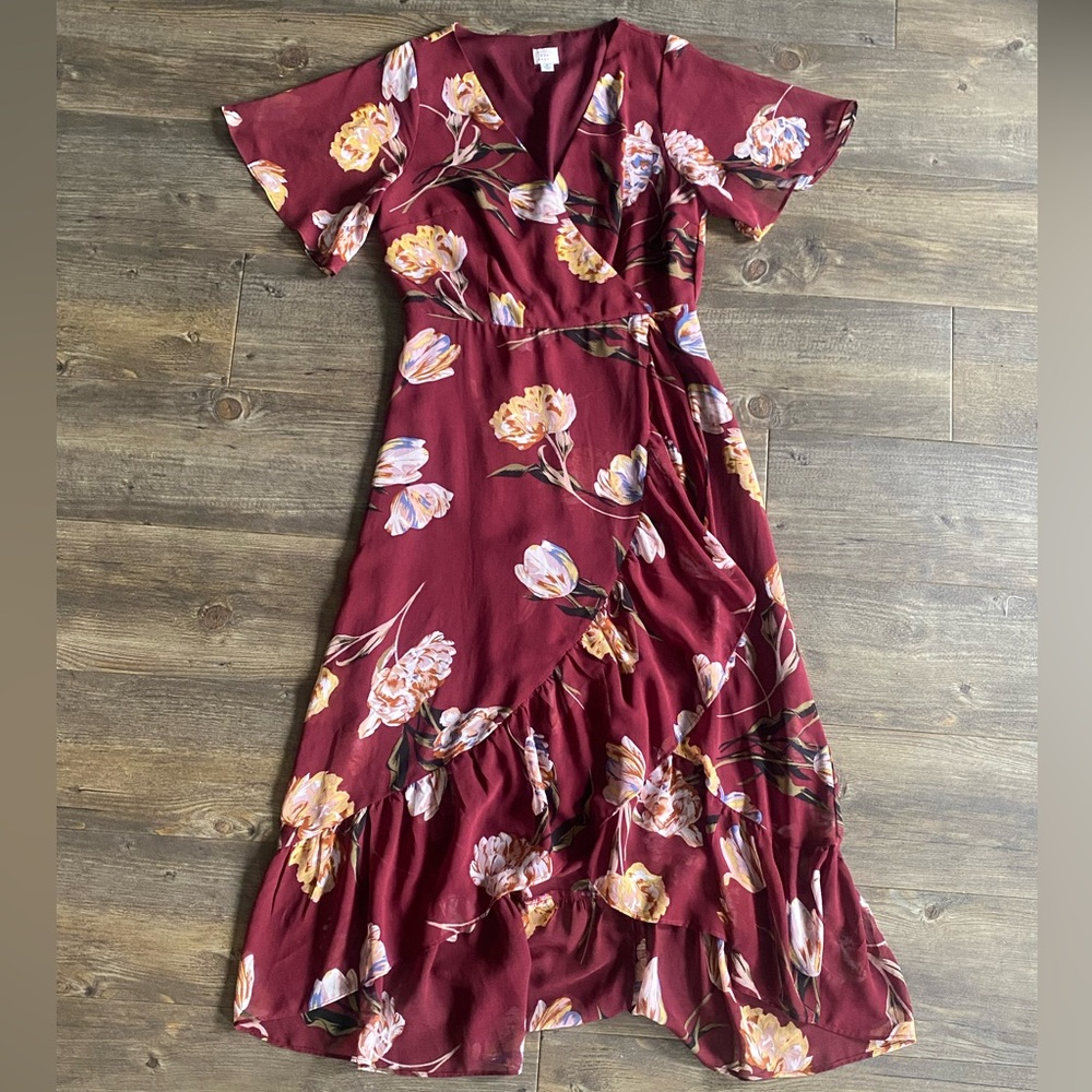 A New Day Floral High Low Maxi Dress
